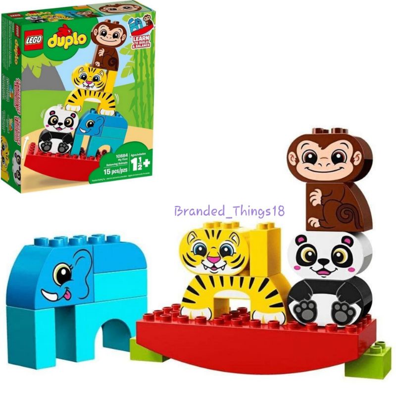 mainan lego duplo binatang Balok Blocks 