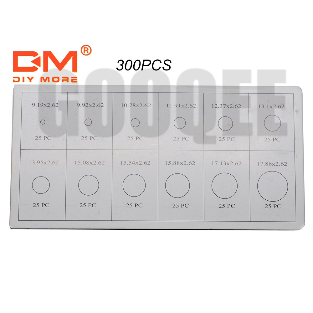 ✫〖ready to ship/COD〗✫ Diy225pcs 270pcs 300pcs Karet Seal O-Ring Warna Hitam Untuk Gasket Mobil
