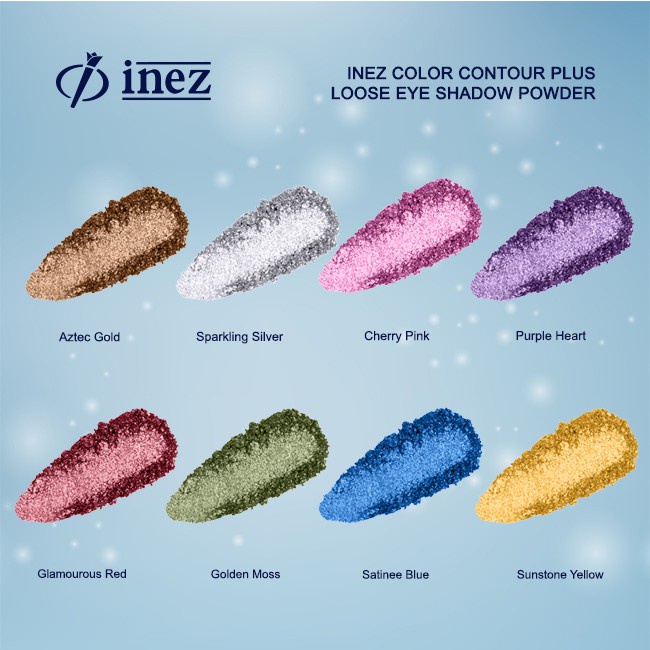 INEZ COLOR CONTOUR PLUS LOOSE EYESHADOW POWDER