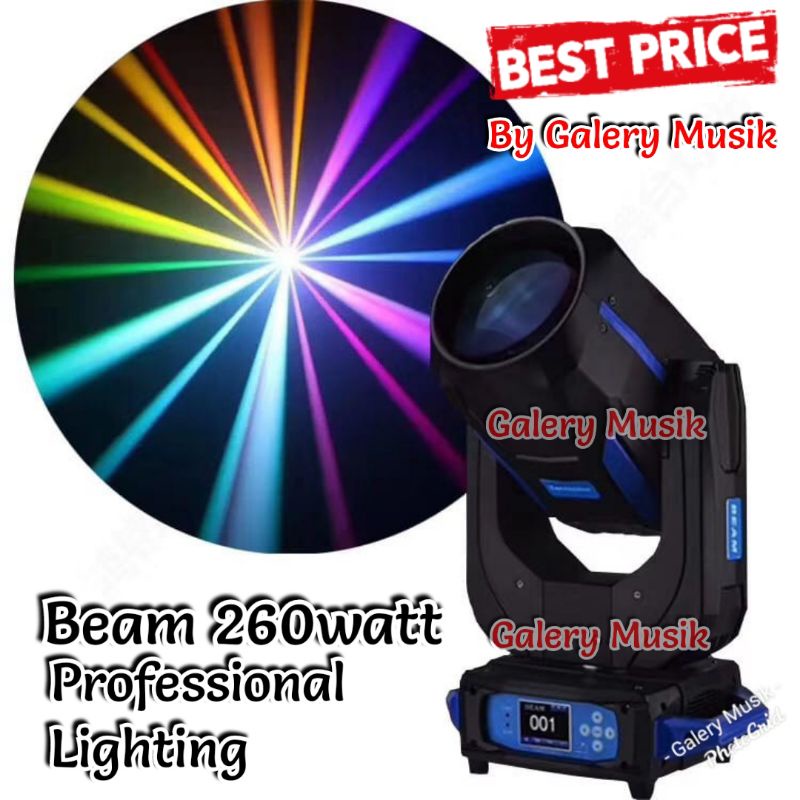 Moving head Beam 260watt 2 unit Free hardcase