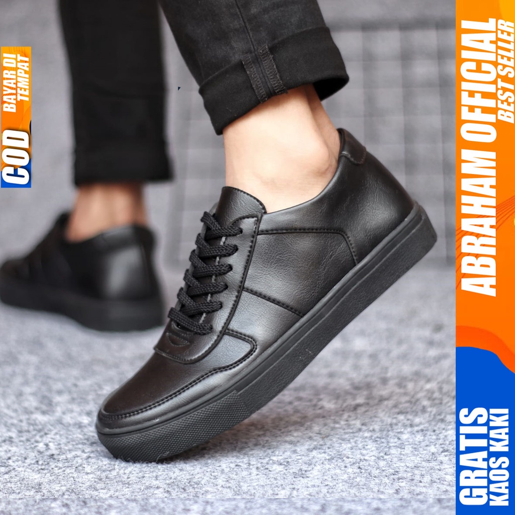 ABRHM x AUGUS Sepatu Casual Sneakers Pria Kulit Pu Original Kerja Kuliah Cowok