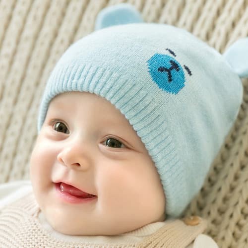 BABY HAT knitted beanie topi bayi kupluk rajut bayi baby girl baby boy