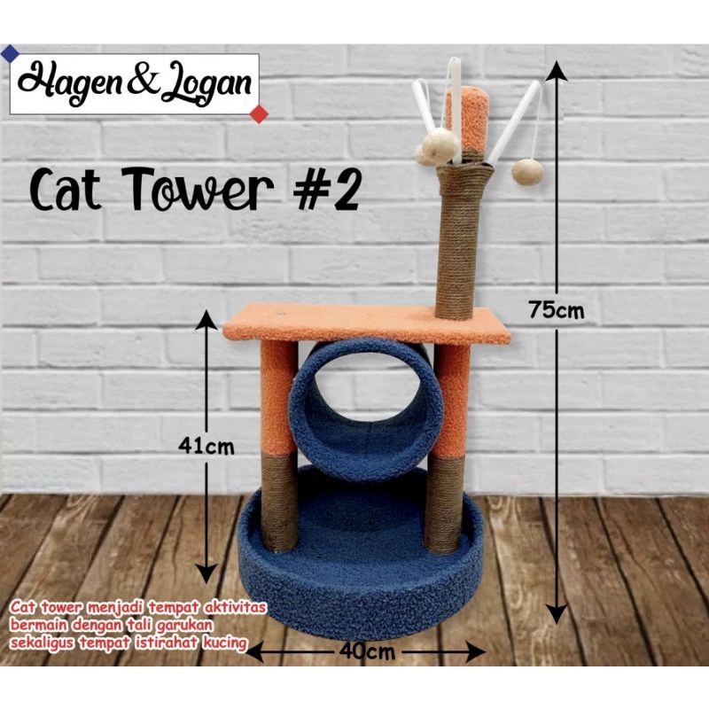 CAT TOWER/MAINAN CAKARAN KUCING/TIANG MAINAN KUCING #2