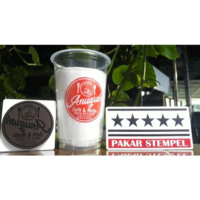 populer] Jual Stempel Paket Gelas Cup Plastik Sablon Minuman Stempel Sablon Cup