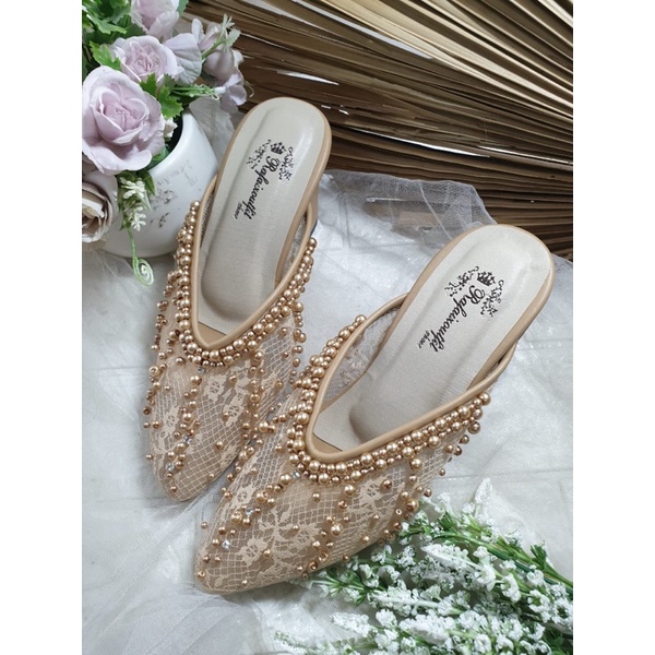 sepatu azara Nude tinggi 7cm tahu