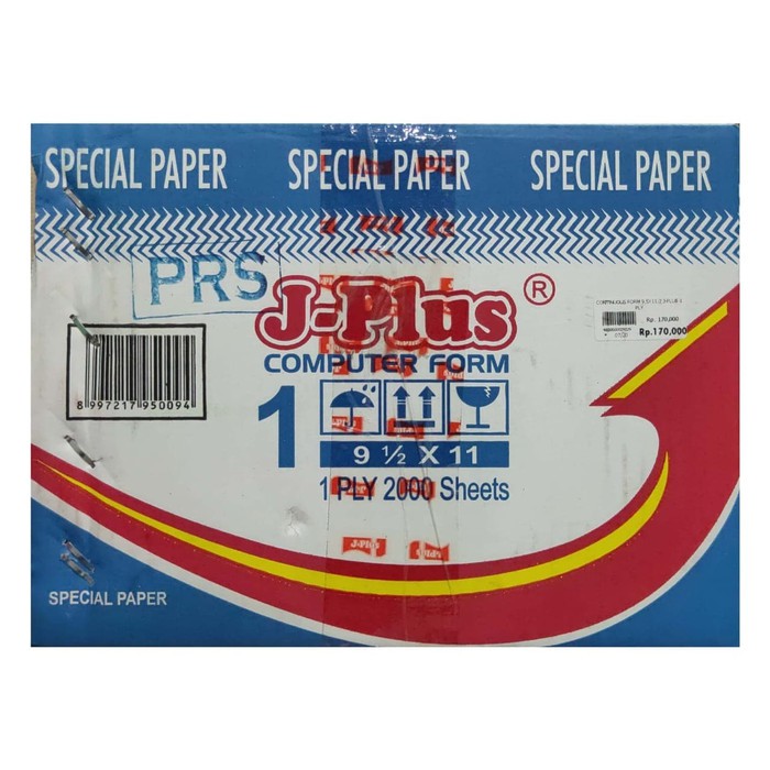 CONTINUOUS FORM 9,5X11:2 J-PLUS 1 PLY 2000 SETS