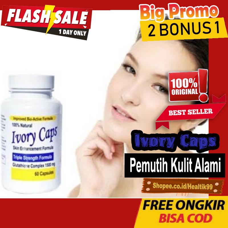 Spesial Capsul Pemutih Kulit Alami Obat Ivory Caps asli - Obat Ivory Caps Original Pemutih Badan