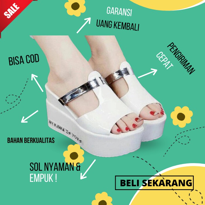  WEDGES  WANITA CEWEK MURAH WEDGES  SANDAL  FASHION WANITA 