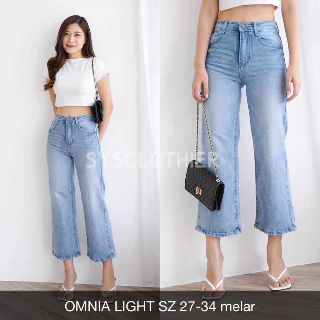 CELANA JEANS WANITA OMNIA KULOT JEANS-SYS CLOTHIER