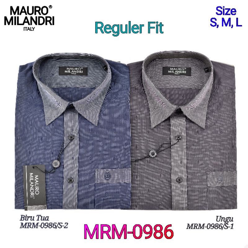 Kemeja Formal Pria Lengan Pendek Mauro Milandri MRM-0986 Reguler Fit