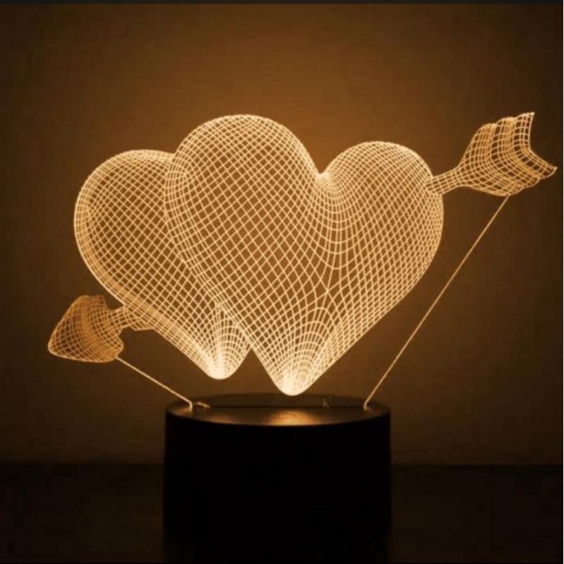 lampu tidur 3d acrylic