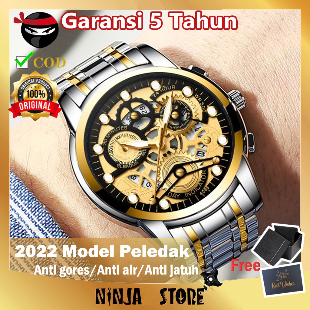 Jam Tangan Pria Terbaru Mewah Bagus Original Fashion Distro U2X1 Premium Elegan Analog Keren Modern 