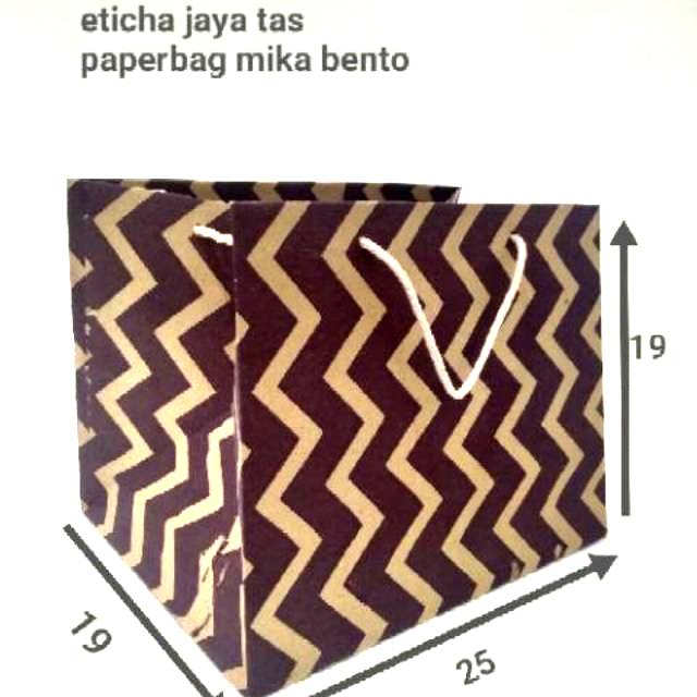 paperbag/tas kertas bento batik 25x18x20