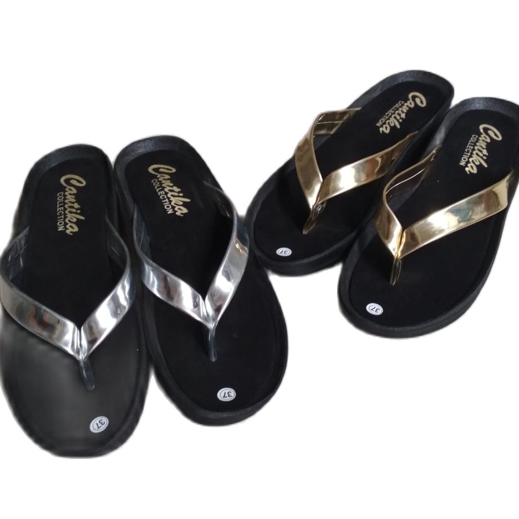 New Cantika Sandal Wanita Cewek Model Terbaru Anti slip Sandal Manohara Sol Karet Anti Slip