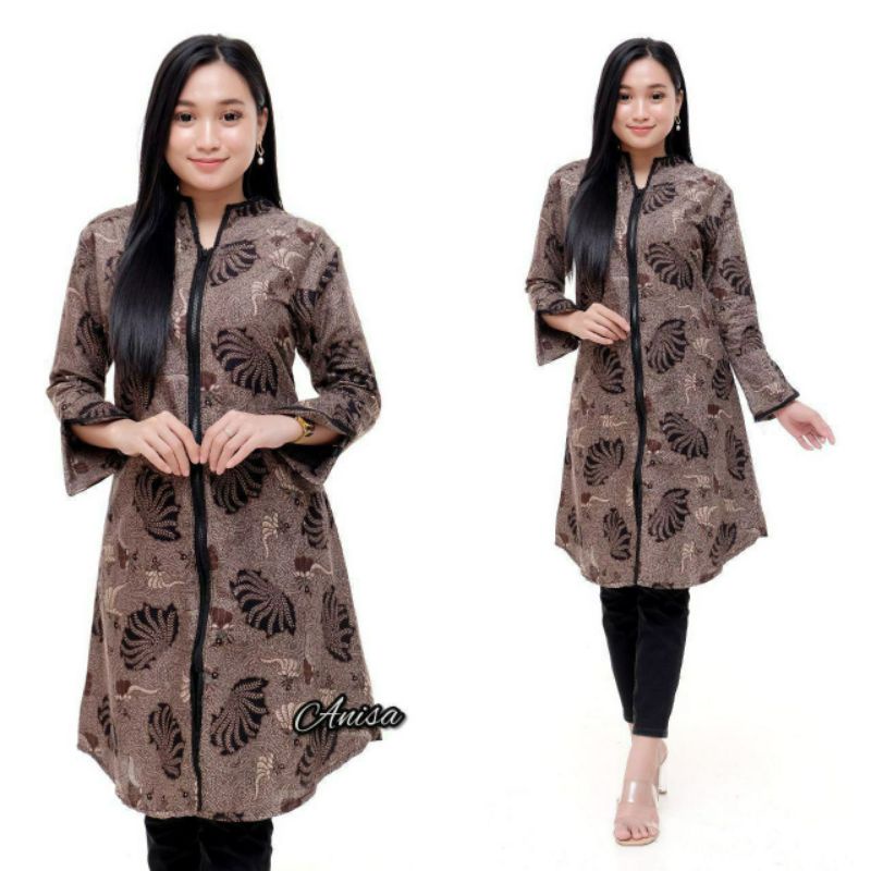 Terlaris SERUT GENES JELITA TUNIC NAVBOR YELBOR WHITBOR CREAMBOR TUNIK BATIK MODERN HRB030 DOLBI DOB