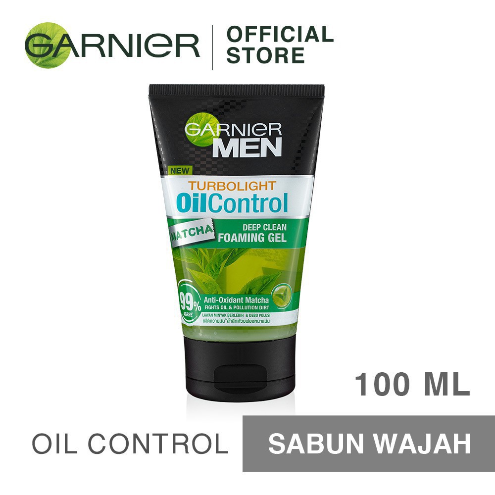 Garnier Men Turbolight Oil Control Matcha Gel  50ml &amp; 100ml