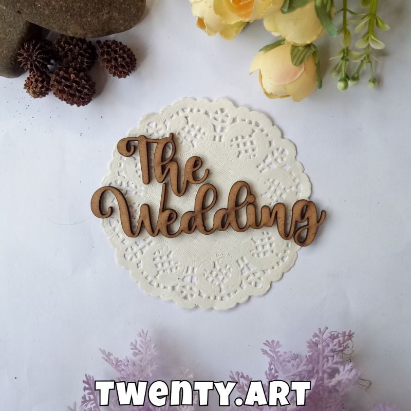 The Wedding 14x3,5 cm MDF Lasercut