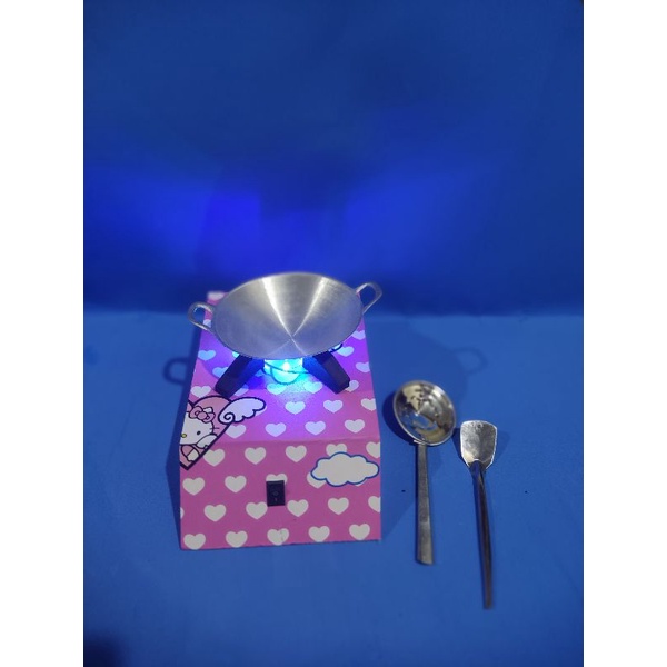 mainan anak masak masakan kompor LED