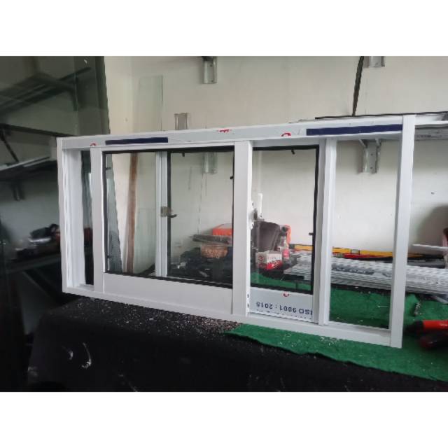 jendela aluminium sliding ukuran 80 X 40