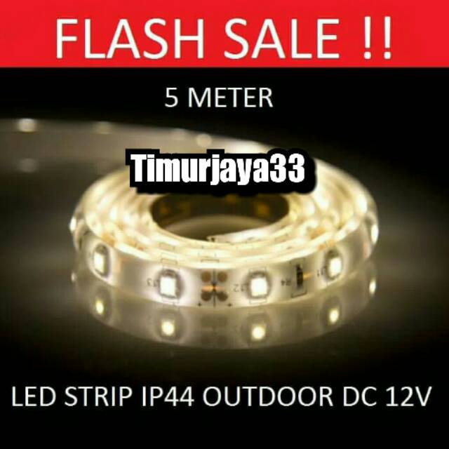 Lampu LED STRIP 3528 SMD 2835 IP44 IP 44 WARMWHITE outdoor Warm White