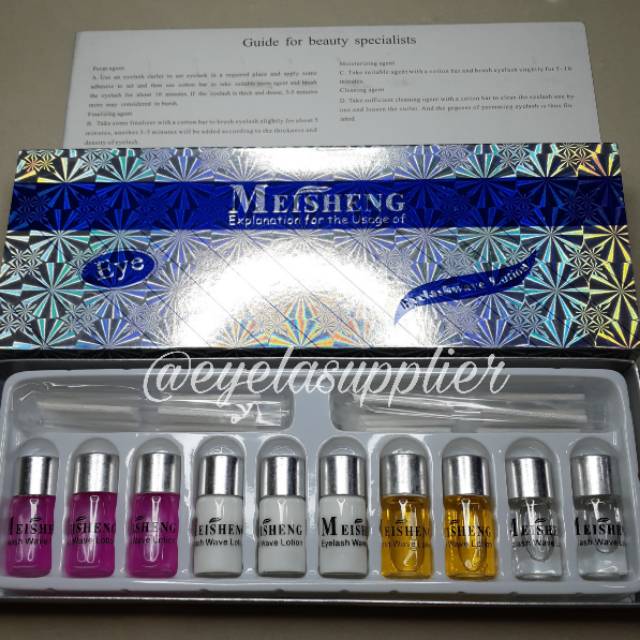 MEISHENG ORIGINAL Obat keriting bulumata Mei Sheng lash lift kit perm Keratin lashlift lashtint