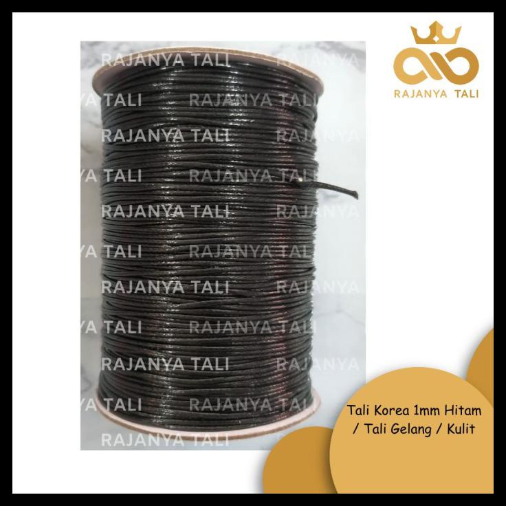Tali Korea 1Mm Hitam / Tali Gelang / Kulit