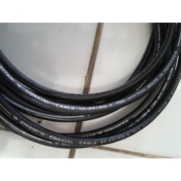 KABEL ANTENA 5C KITANI METERAN (coaxial cable Tembaga murni )
