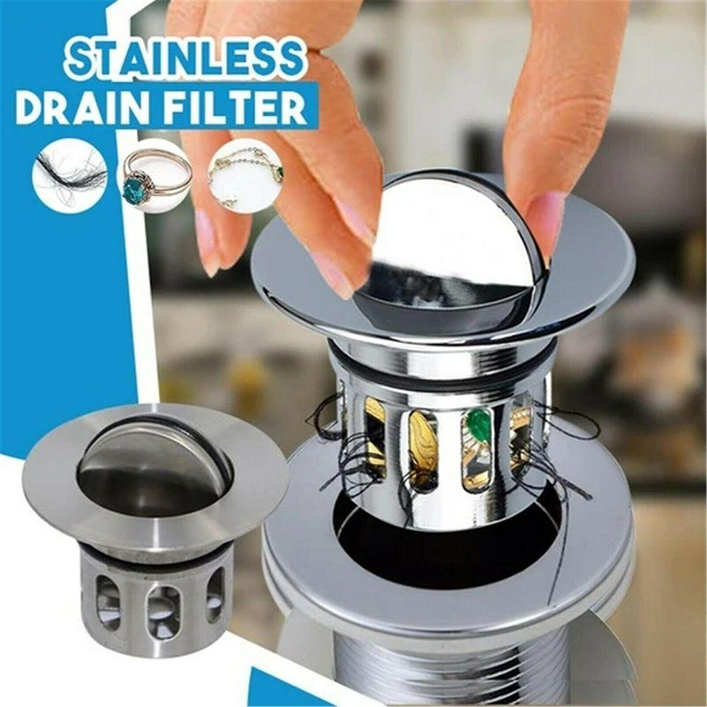 Nanas Wastafel Cuci Bounce Drain Filter Aksesoris Kamar Mandi Universal Explosion-proof Wastafel Drain Plug
