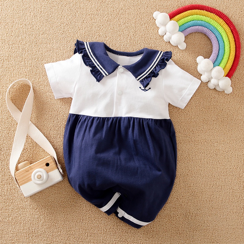 ESTERNAL - Baju Bayi Tuxedo Jumper Romper Formal-1