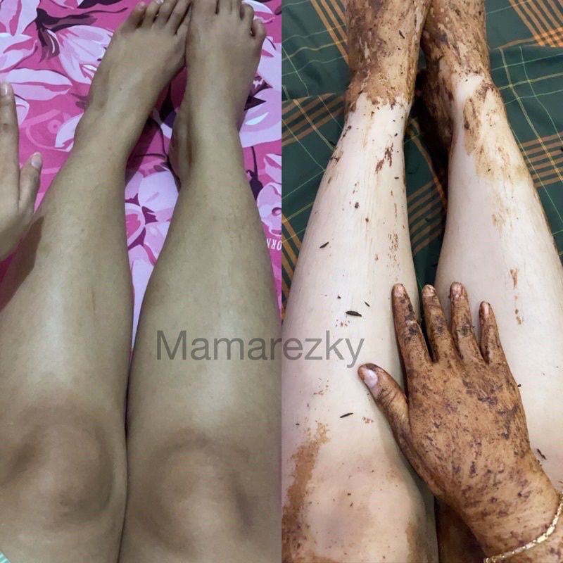 Masker Lulur REMPAH HITAM FACE &amp; BODY SCRUB by. Mama Rezky 20 gram