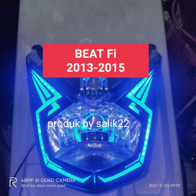 reflektor lampu depan beat fi 2013-2015/lampu beat fi