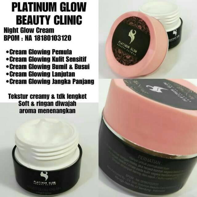 Day and night cream spw platinum glow bpom cream siang dan malam platinum glow