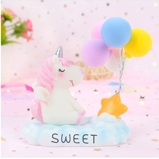 [ORGM] Lampu Pajangan Unicorn Balon dengan lampu LED