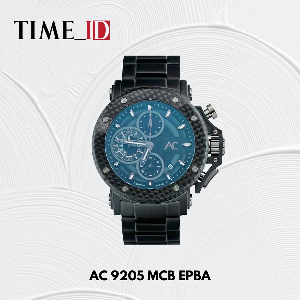 Jam Tangan Alexandre Christie AC 9205 MCB BLACK CARBON Pria
