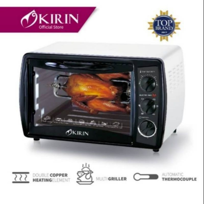 OVEN KIRIN LISTRIK ELECTRIC ELEKTRIK KBO 190 RAW 19 LITER TOASTER ROTISSERIE PEMANGGANG