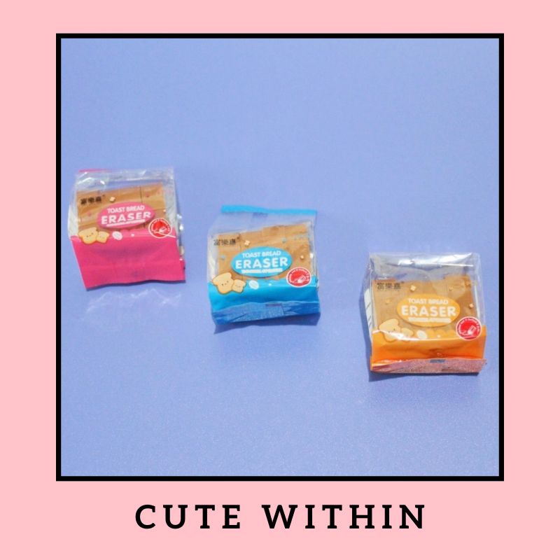 

Penghapus roti tawar toast susu isi 4 PCS - LUCU HAPUS PENSIL BERSIH UNIK MURAH ALAT TULIS HADIAH ANAK SEKOLAH & KANTOR STATIONERY CUTE BREAD ERASER