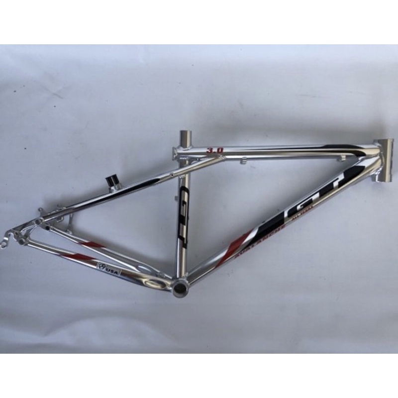 FRAME SEPEDA MTB GT ALUMUNIUM ALLOY SILVER 26 TAIWAN AVALANCHE