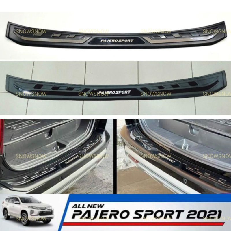 Sillplate Belakang All New Pajero 2021 2022 Up Deluxe Hitam Chrome