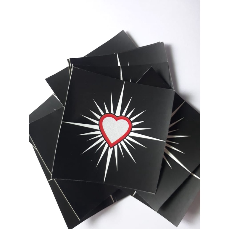 

stiker psht printing stiker logo hati bersinar anti air