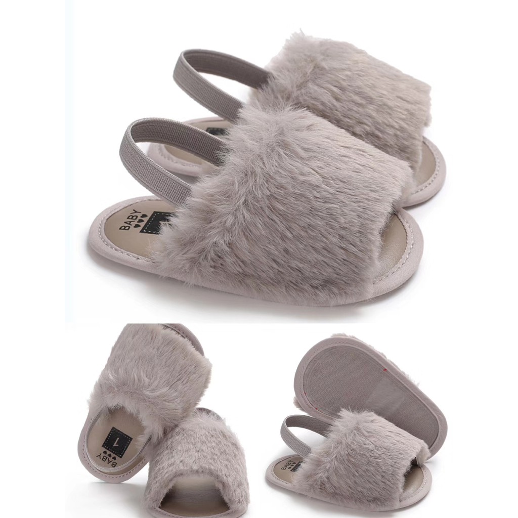 C493 SANDAL BULU Sepatu prewalker bayi dan anak perempuan