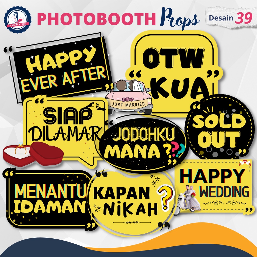 Photobooth props / Custom props dekorasi foto / hiasan untuk foto / custom dekorasi foto graduation 