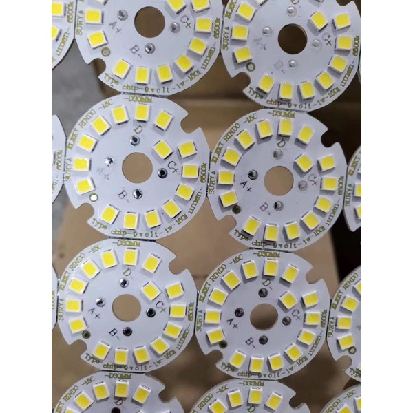 Pcb dc led 15 chip nyala terang dgn smd 9 v 150 ma