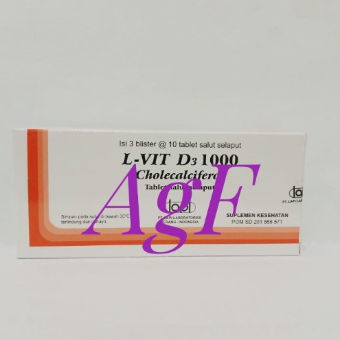 L Vit D3 1000 Tab isi 30 (Lapi)