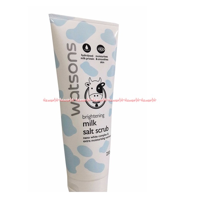 Watsons Brightening Milk Salt Scrub 250gr Sabun Pembersih Skrub Untuk Tubuh Badan Watson