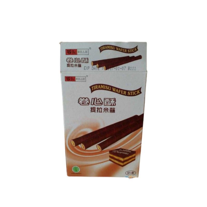 BISKITOP - WILLIE WAFER STICK 40g Biskuit Kue Kering Anak Dewasa Enak Renyah Biscuit Rasa Coklat