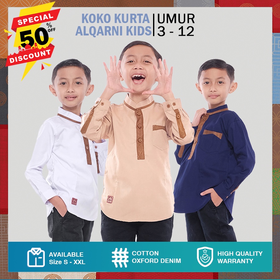 Baju Koko Anak Laki Lengan Panjang Muslim Taqwa Kurta Pakistan Turki Couple Kapel Copel Seragam Ayah