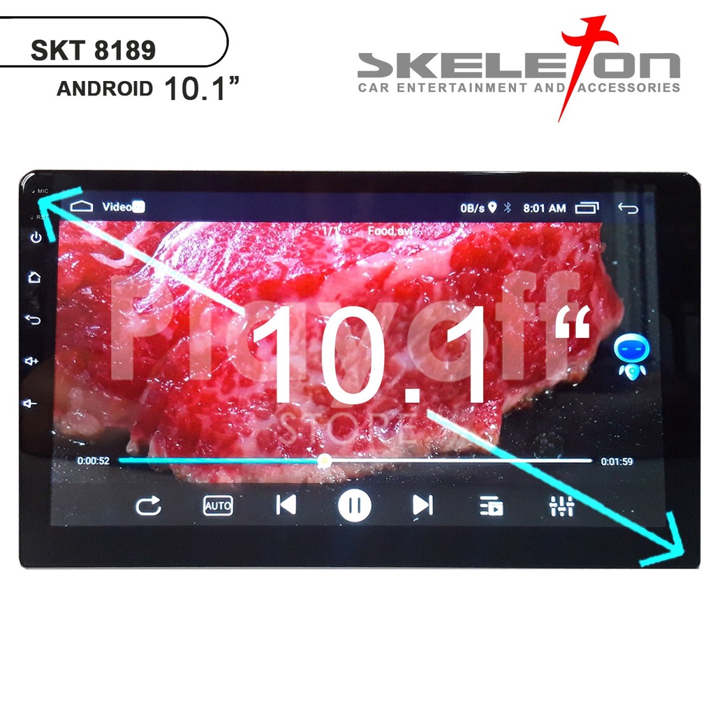 2 din Head Unit Android 10 inch Voice Command Skeleton 8189 Double Din Bluetooth GPS Mirrorlink