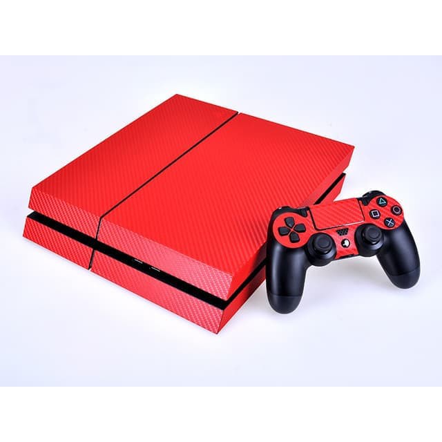 PROMO FLASH SALE Garskin RED Carbon Sony PS4 Pro Slim Fat skin 2 ds