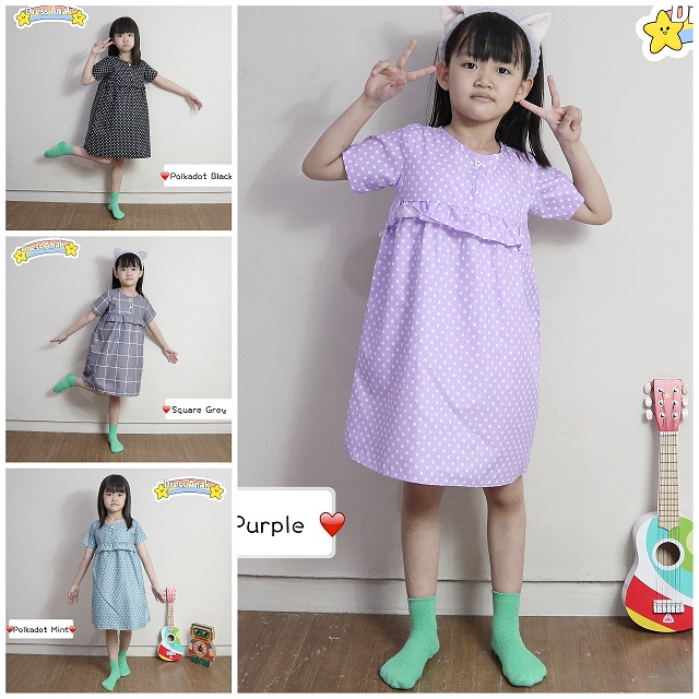 IZANY Dress anak / Dress Renda / Dress Rumbe Anak COUPLE banyak varian