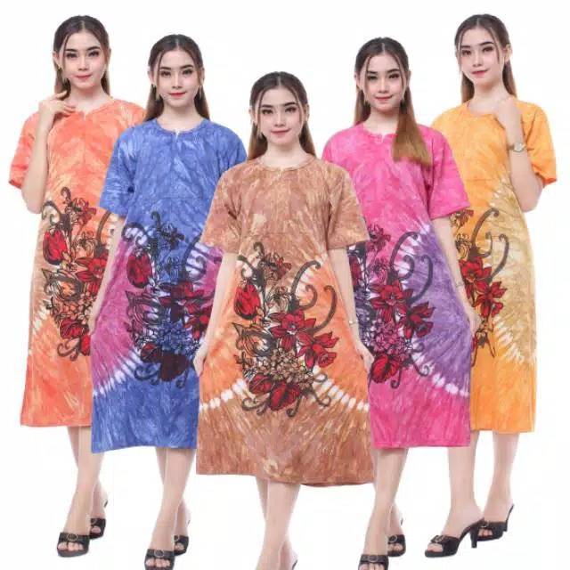 ROMO DASTER / Daster Kaos abstrak / Tie Die Terviral Di Shopee Ory DASTER KAOS BATIK| Motif ABSTRAK